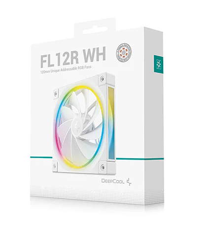 DeepCool FL12R Reversed Fan Blade 120mm Case Fans - White DeepCool FL12R Reversed Fan Blade 120mm Case Fans - White